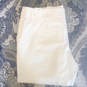 The Loft White Cotton Shorts